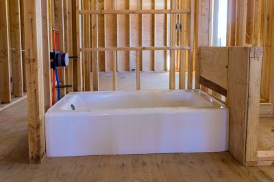 Renovated Bathroom with New Bathtub